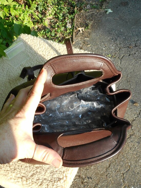 EUC Vintage Coach Drawstring Backpack 9994, in Mahogany main image 12